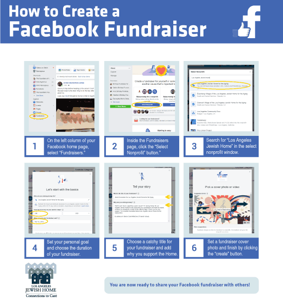 How to Fundraise for the Jewish Home on Facebook